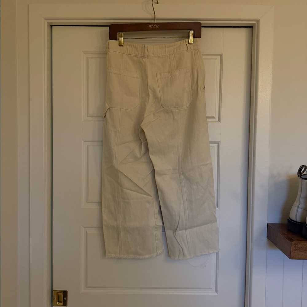 Back Beat Co. Cream Wide Leg Pants - Picture 3 of 5